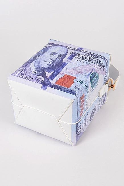 New Hundred Bill Box Clutch