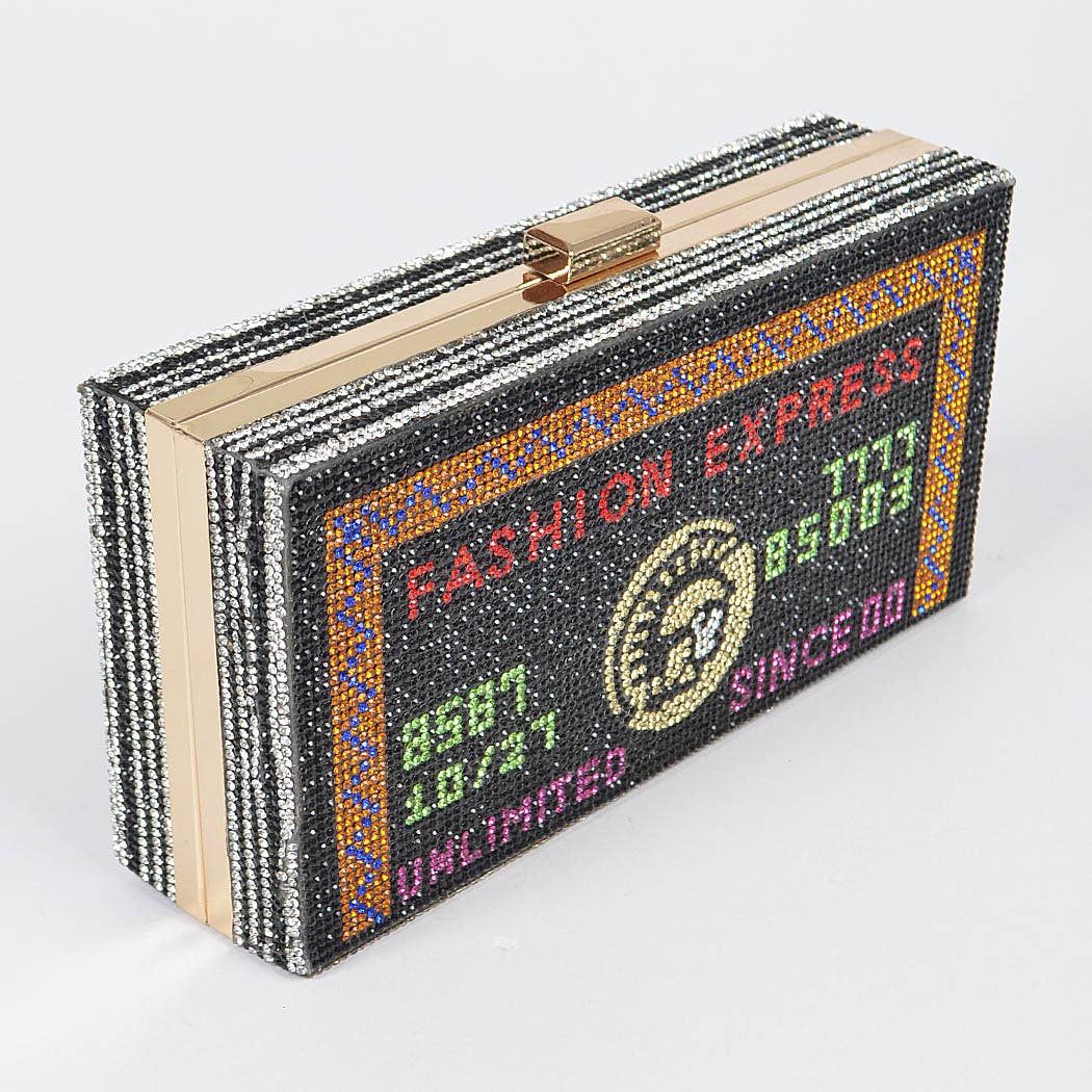 Rhinestone Credit Card Clutch