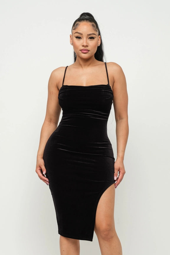 Velvet Midi Dress