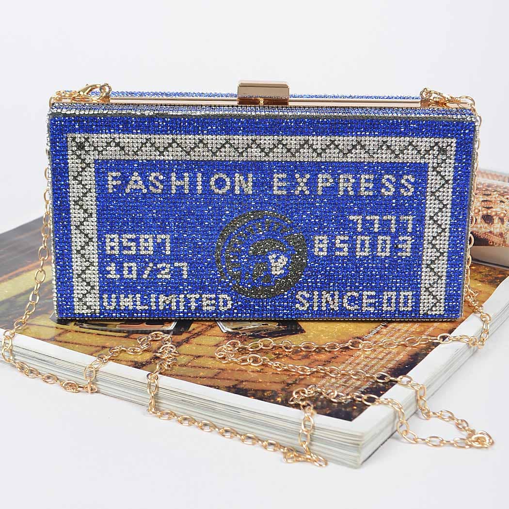 Rhinestone Credit Card Clutch