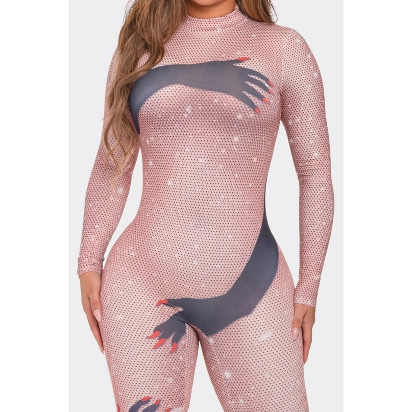 Artisan Print Long Sleeve Jumpsuit