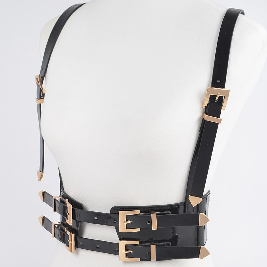 Faux Leather Harness