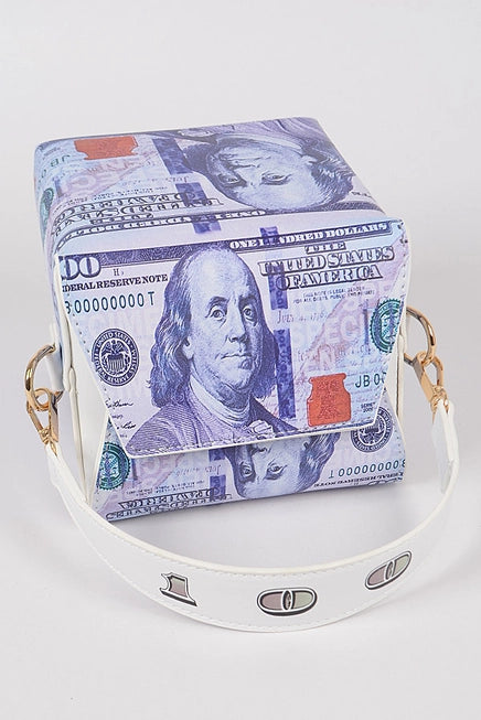 New Hundred Bill Box Clutch