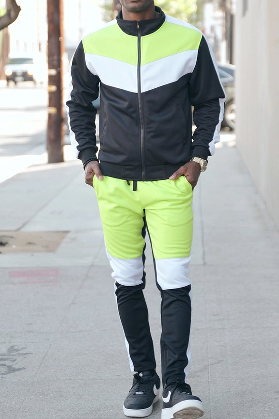 Color Block Track Suit