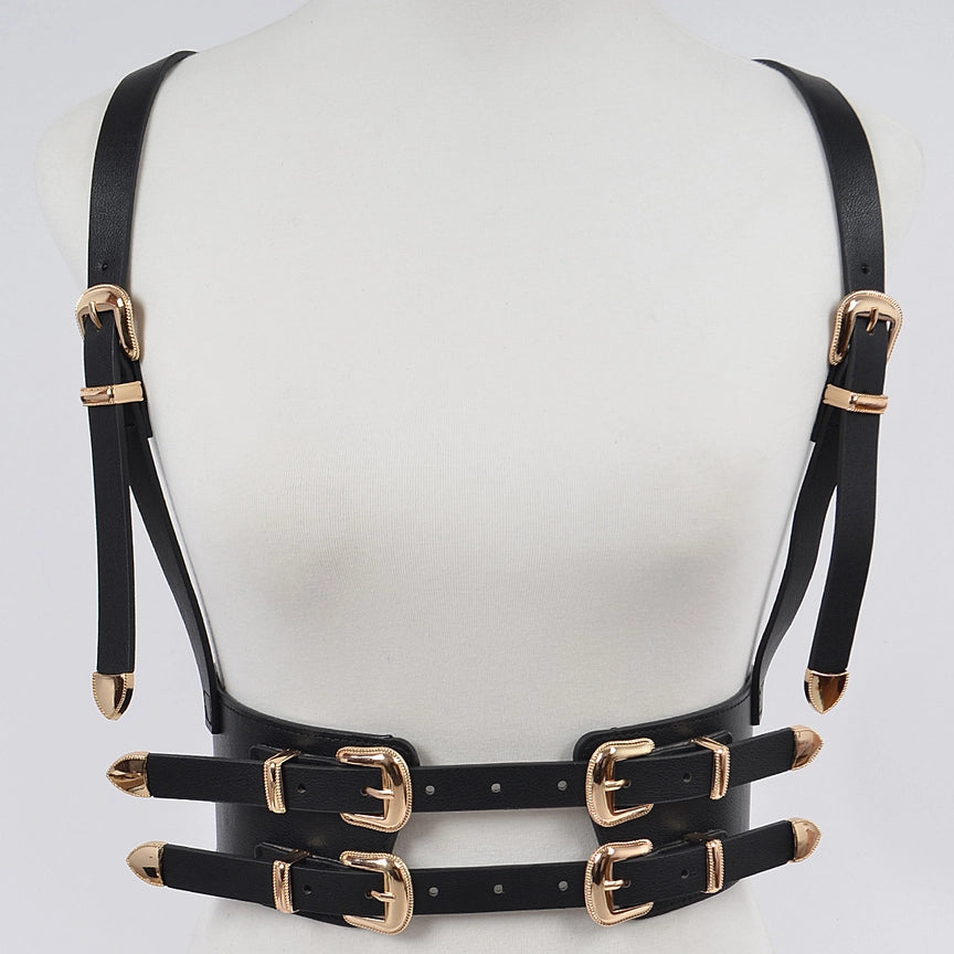 Multi Buckle Harness Belt