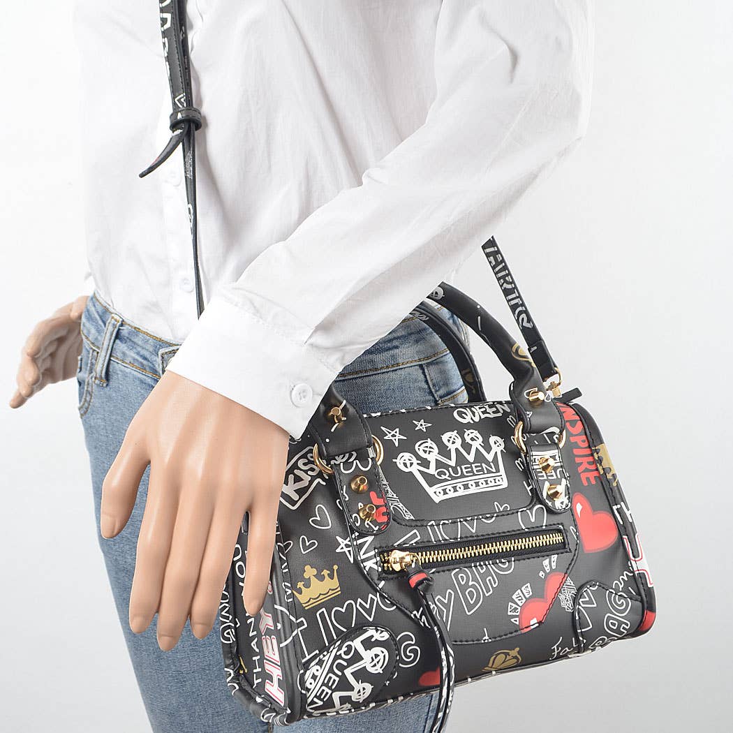 Graffiti Handle Bag