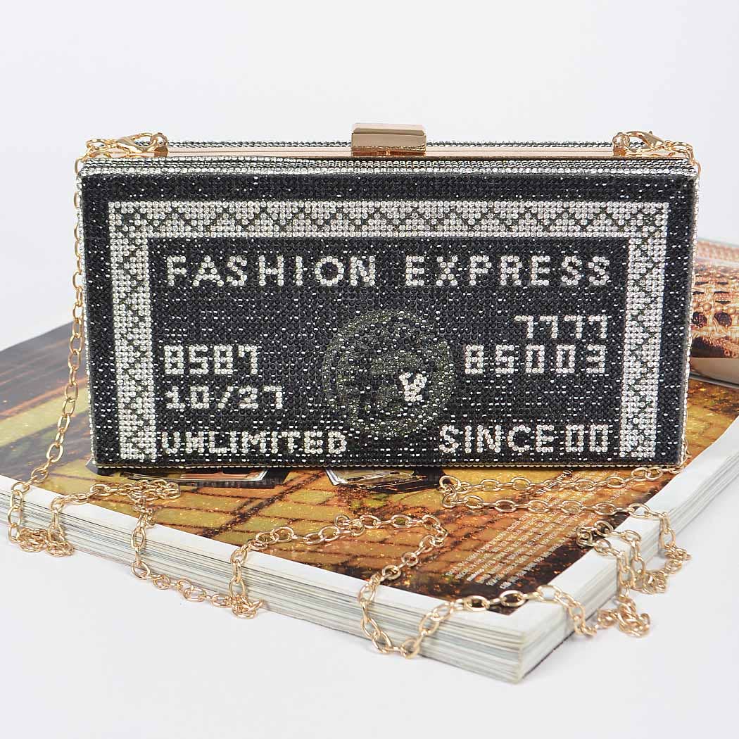Rhinestone Credit Card Clutch