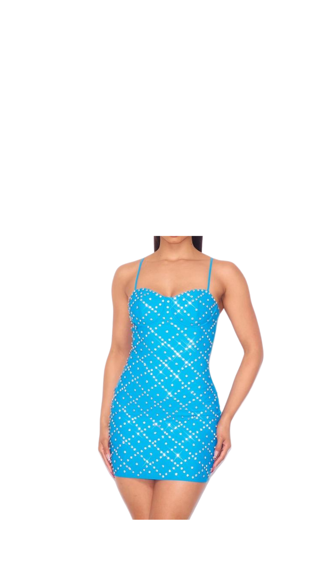 Rhinestone Bustier Bodycon Mini Dress