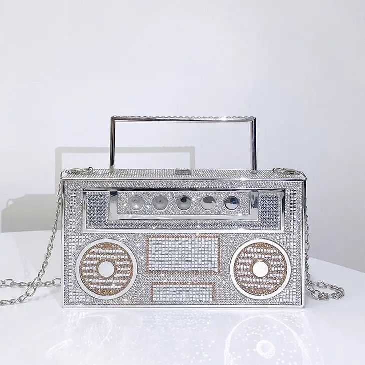 Diamonds Radio Evening Clutch Bag