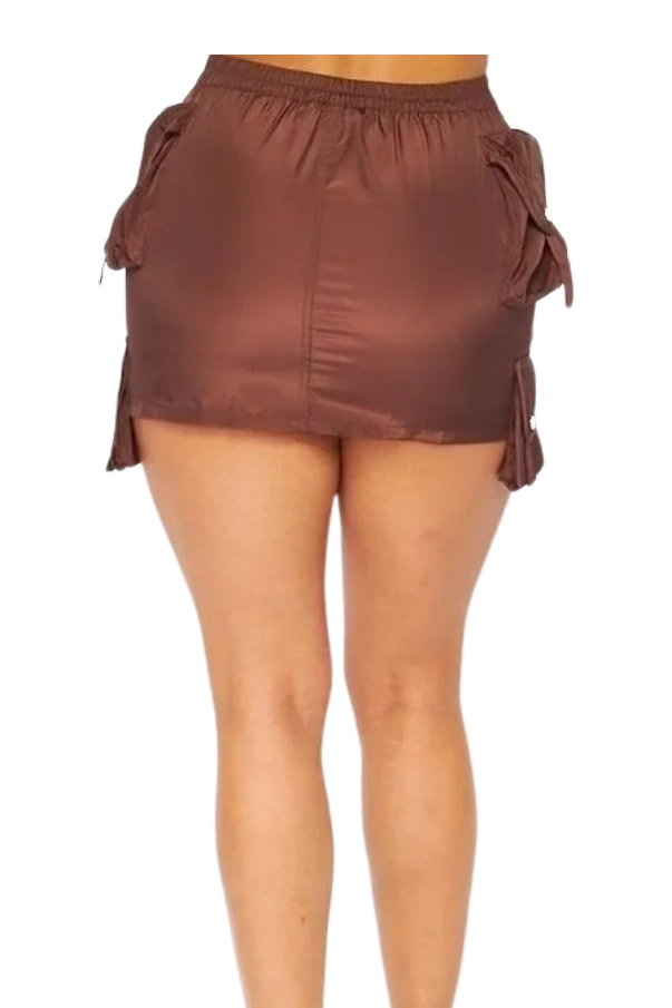 Safari Cargo Pocket Mini Skirt