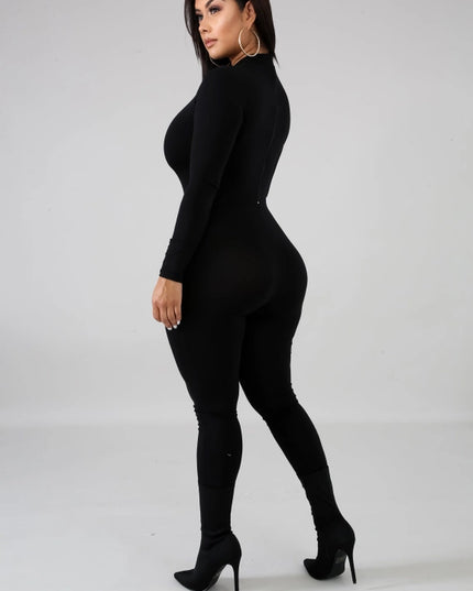 Mock Neck Catsuits