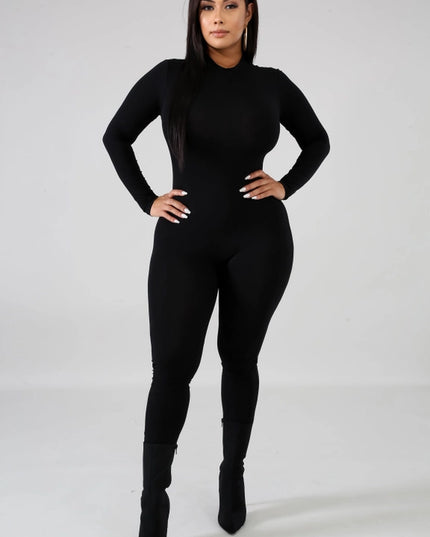 Mock Neck Catsuits