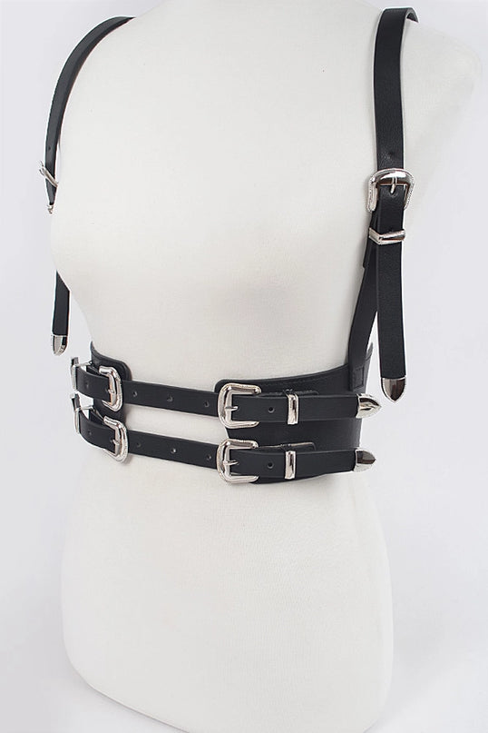 Multi Buckle Harness Belt