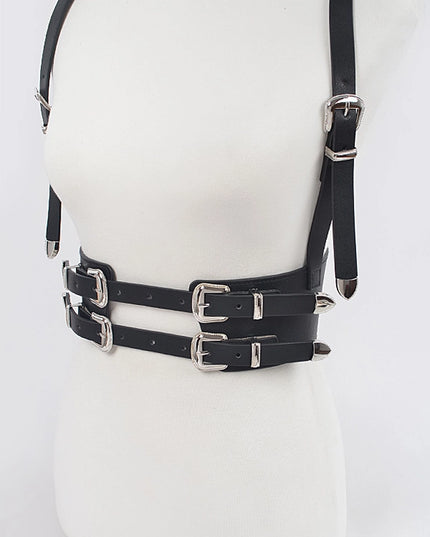 Multi Buckle Harness Belt