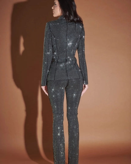Tailored Full Rhinestone Blazer