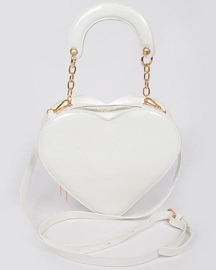 Enamal Heart Shape Crossbody Bag