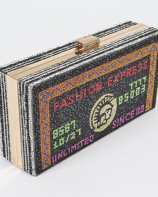 Rhinestone Credit Card Clutch