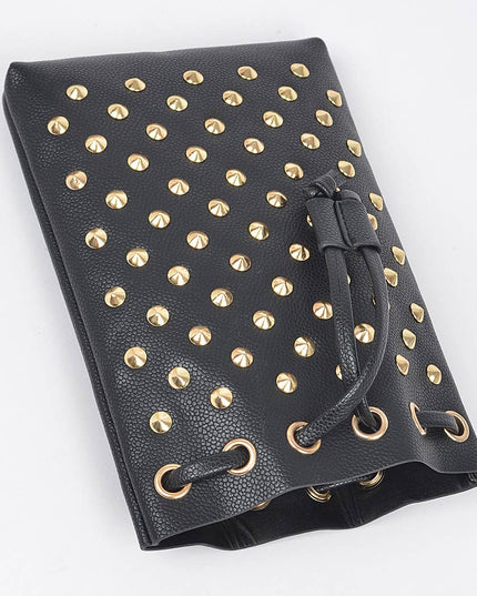 Faux Snake Belt W/studded Bag