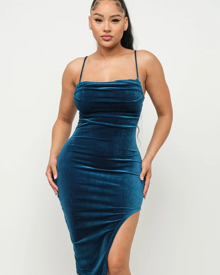 Velvet Midi Dress