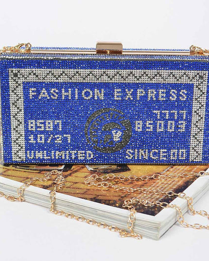 Rhinestone Credit Card Clutch