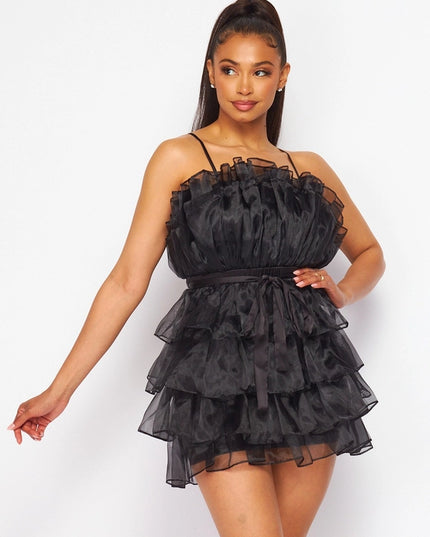 Ruffle Tiered Mini Dress
