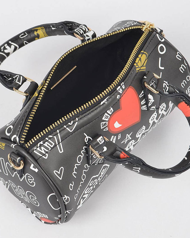 Graffiti Boston Bag W/airpod Purse