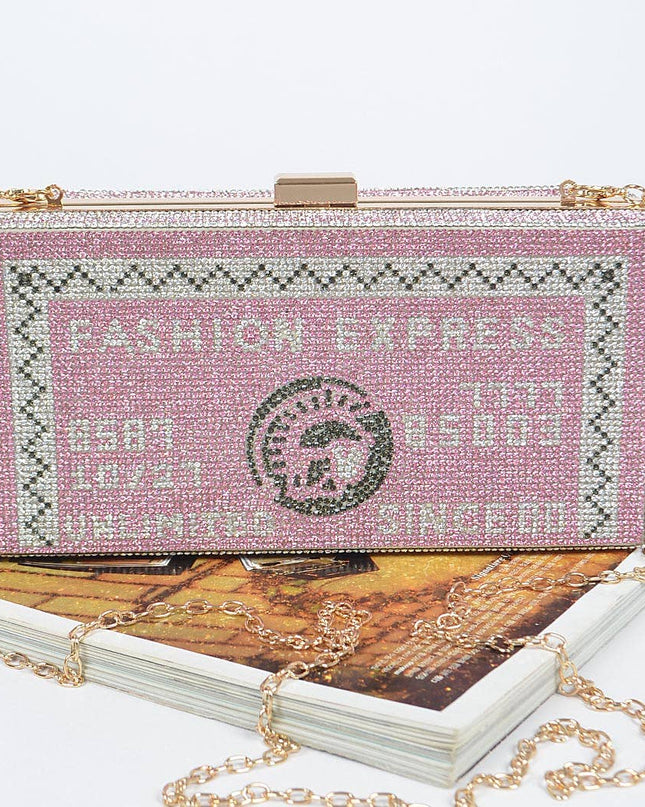 Rhinestone Credit Card Clutch