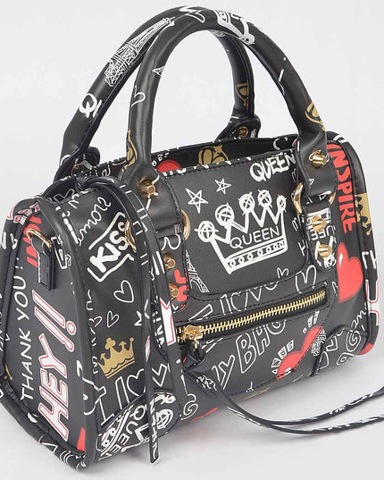 Graffiti Handle Bag