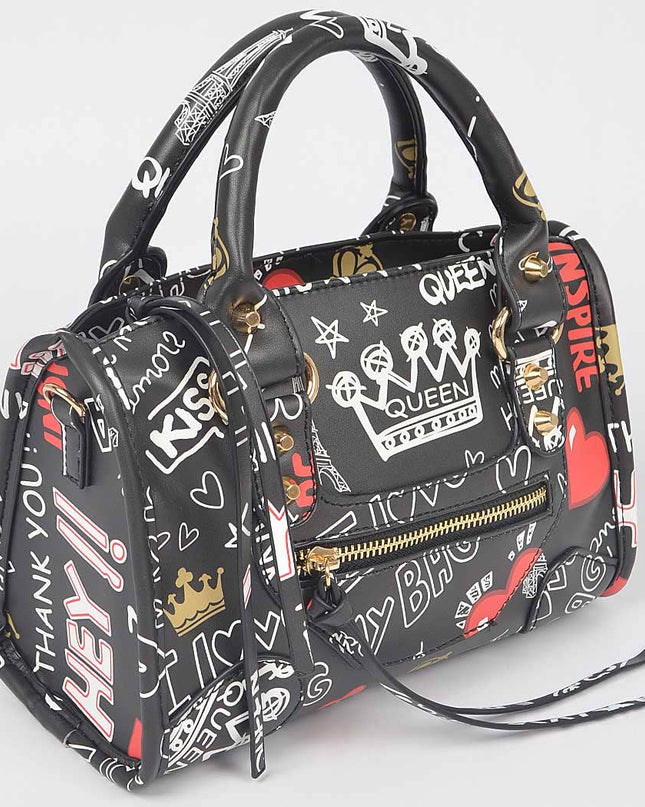 Graffiti Handle Bag
