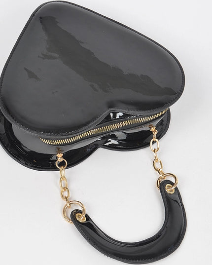 Enamal Heart Shape Crossbody Bag
