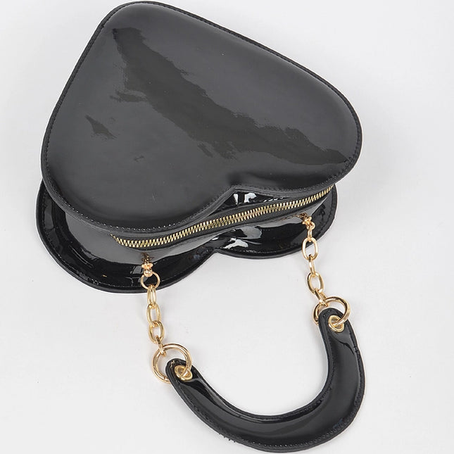 Enamal Heart Shape Crossbody Bag