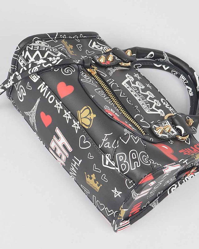 Graffiti Handle Bag
