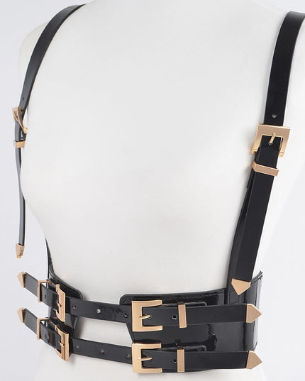 Faux Leather Harness