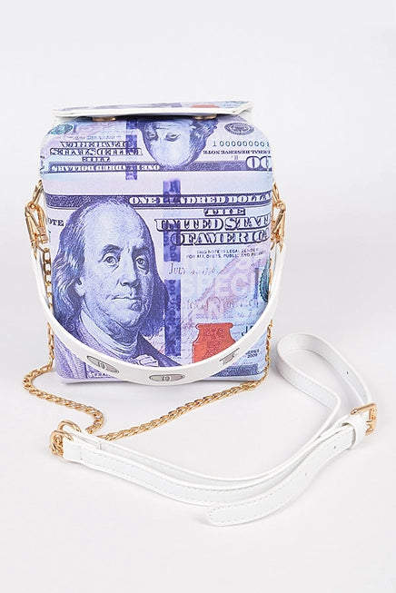 New Hundred Bill Box Clutch