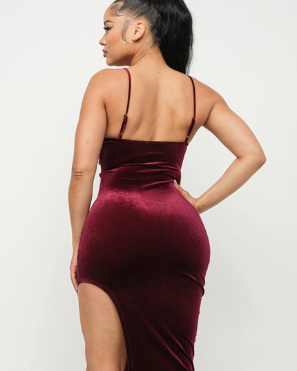 Velvet Midi Dress