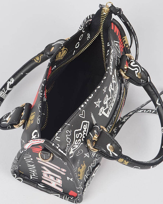 Graffiti Handle Bag