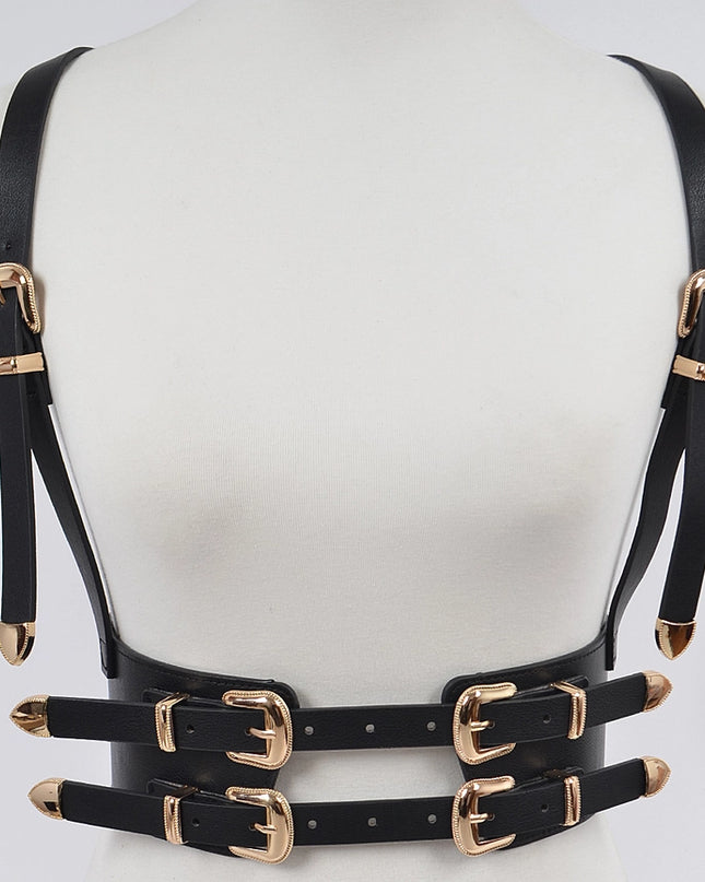 Multi Buckle Harness Belt