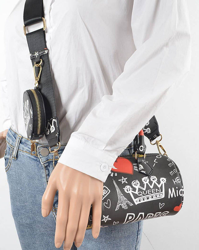 Graffiti Boston Bag W/airpod Purse