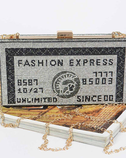 Rhinestone Credit Card Clutch