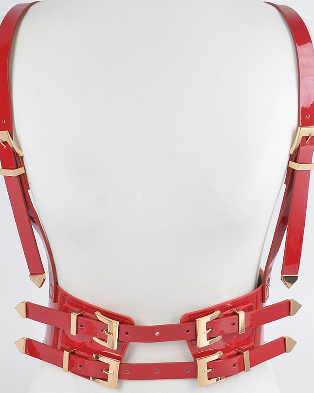 Faux Leather Harness