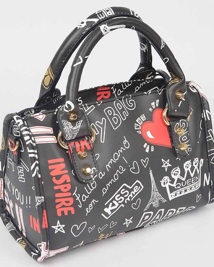 Graffiti Handle Bag