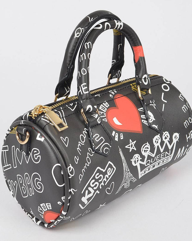 Graffiti Boston Bag W/airpod Purse