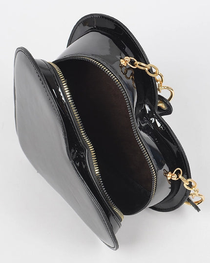 Enamal Heart Shape Crossbody Bag