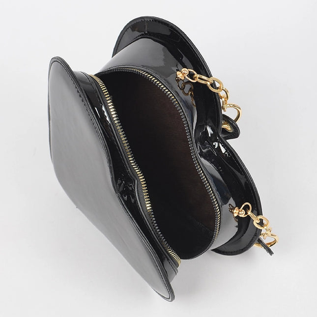 Enamal Heart Shape Crossbody Bag
