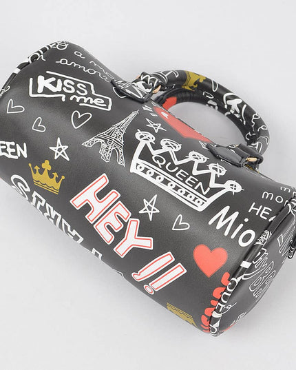 Graffiti Boston Bag W/airpod Purse