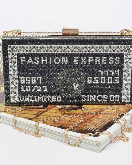 Rhinestone Credit Card Clutch