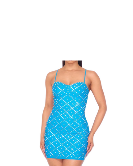 Rhinestone Bustier Bodycon Mini Dress