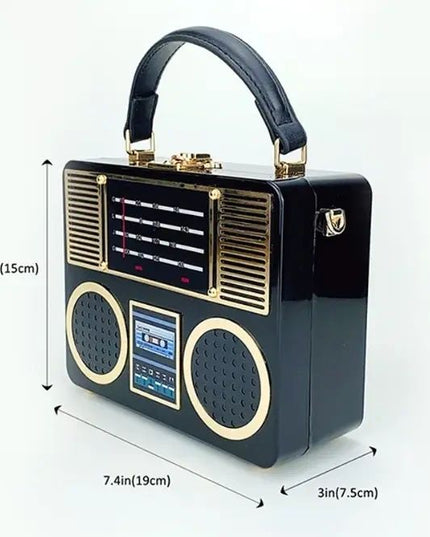 Retro Boombox Novelty Purse