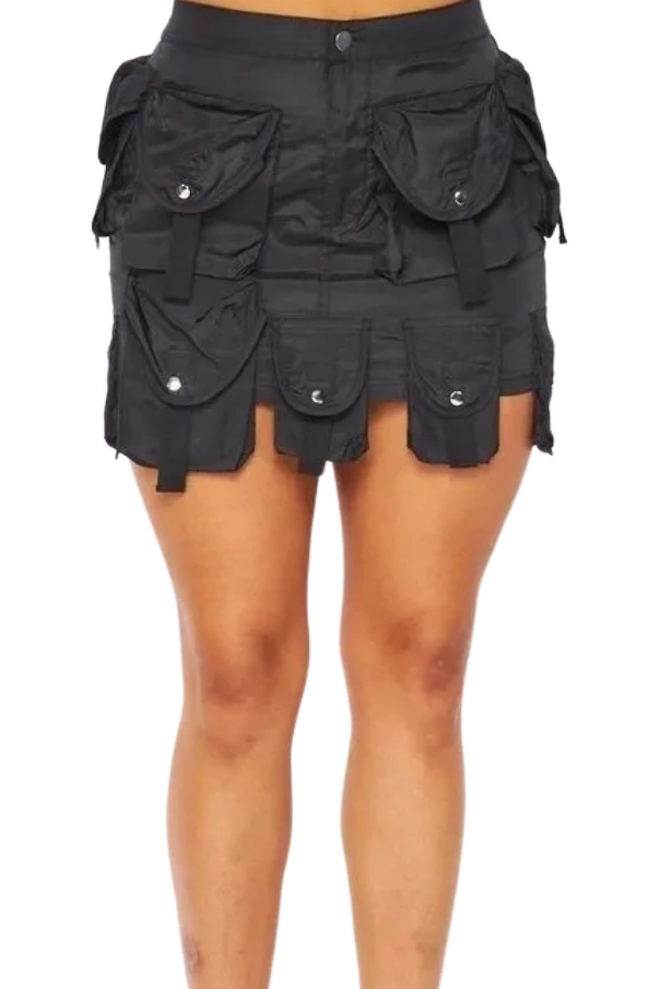 Safari Cargo Pocket Mini Skirt