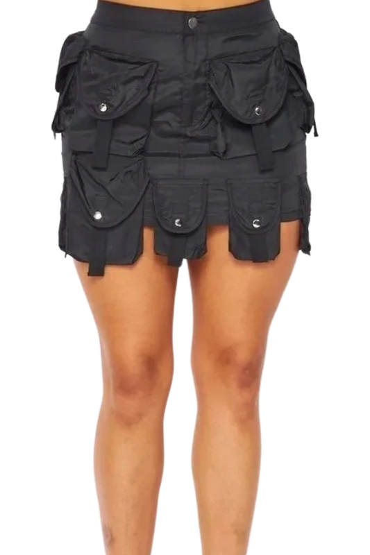 Safari Cargo Pocket Mini Skirt